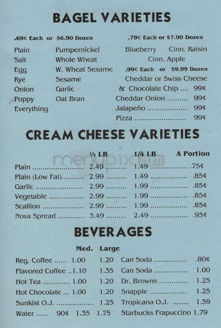 New York Hot Bagels & Deli - Sherman Oaks, CA menu_pic
