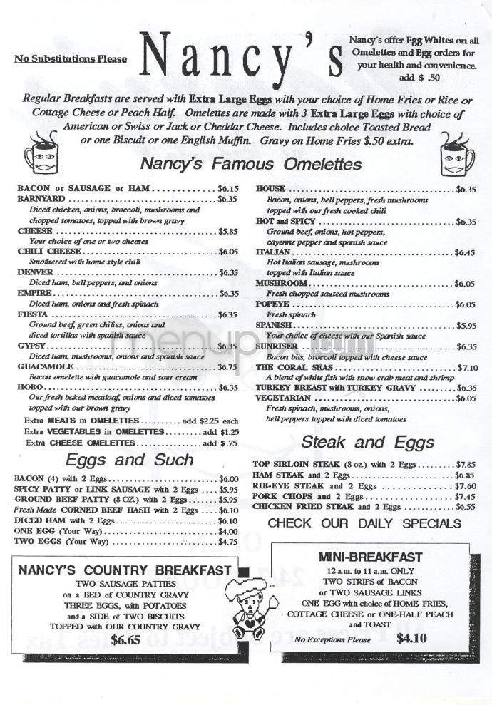Nancy's Of Redondo - Redondo Beach, CA menu_pic