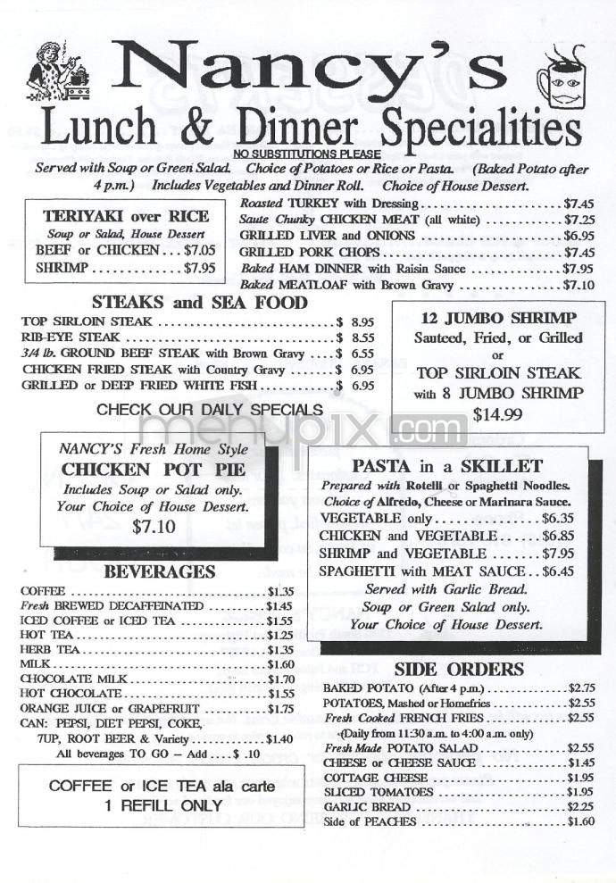 Nancy's Of Redondo - Redondo Beach, CA menu_pic