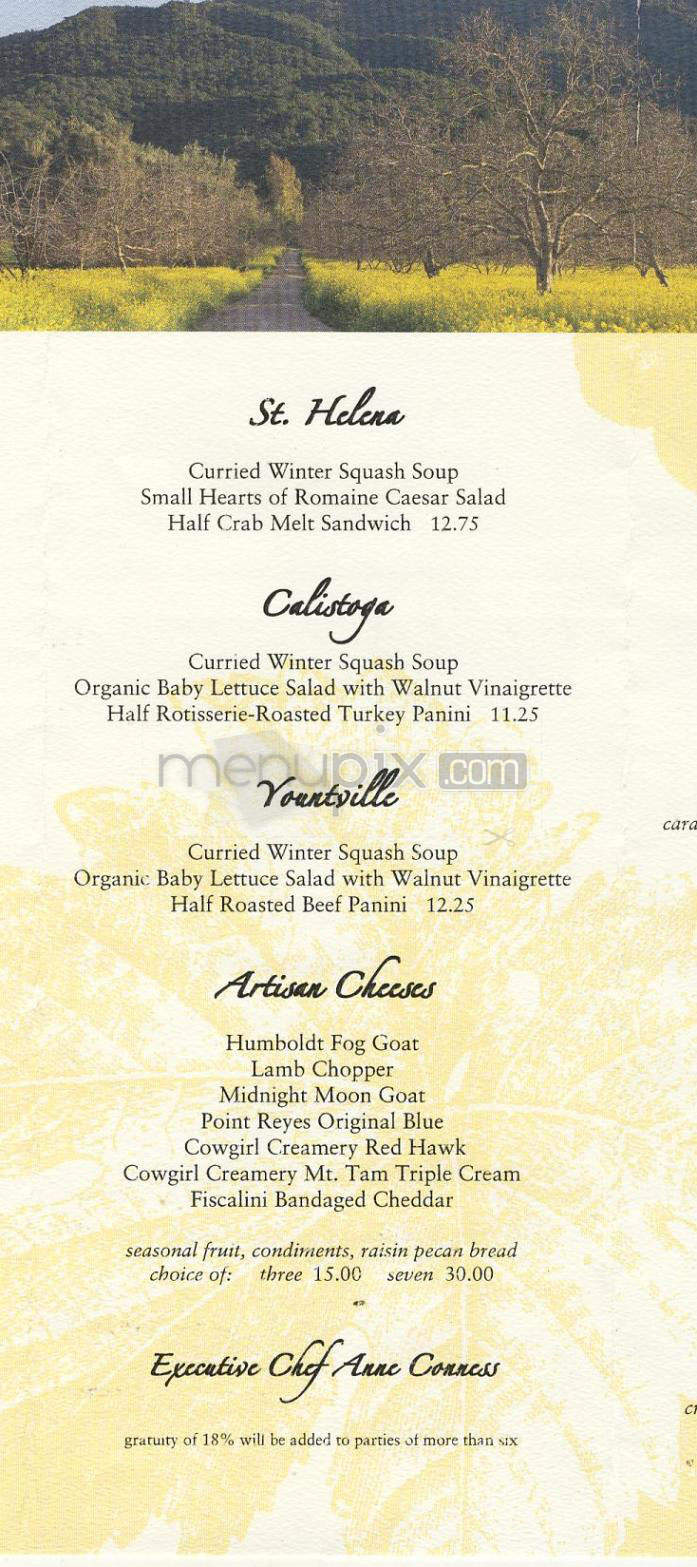 Napa Valley Grille - Los Angeles, CA menu_pic