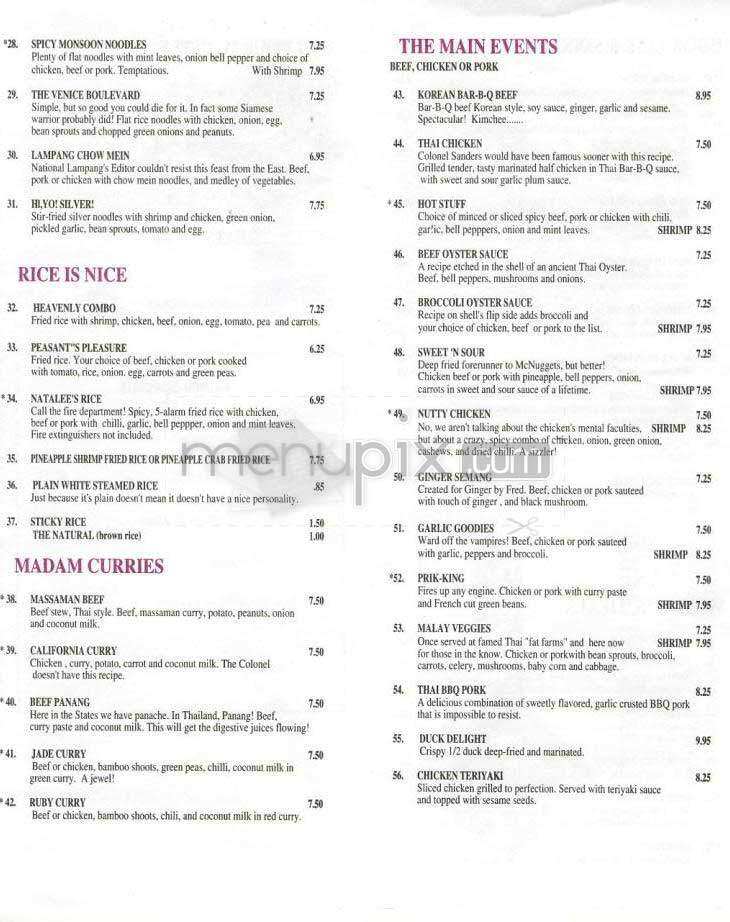 Natalee - Los Angeles, CA menu_pic