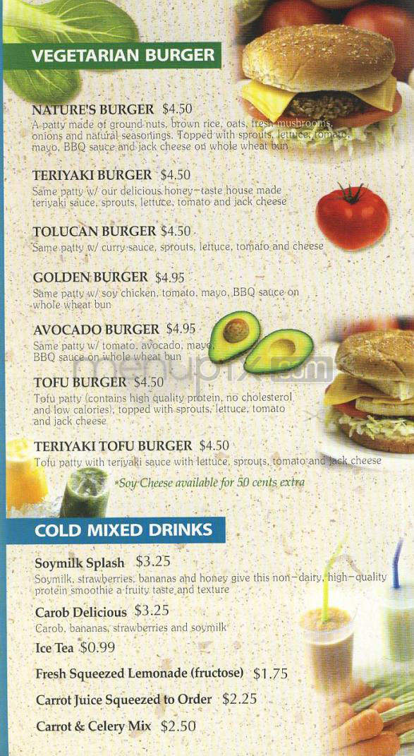 Nature's Pantry - Burbank, CA menu_pic