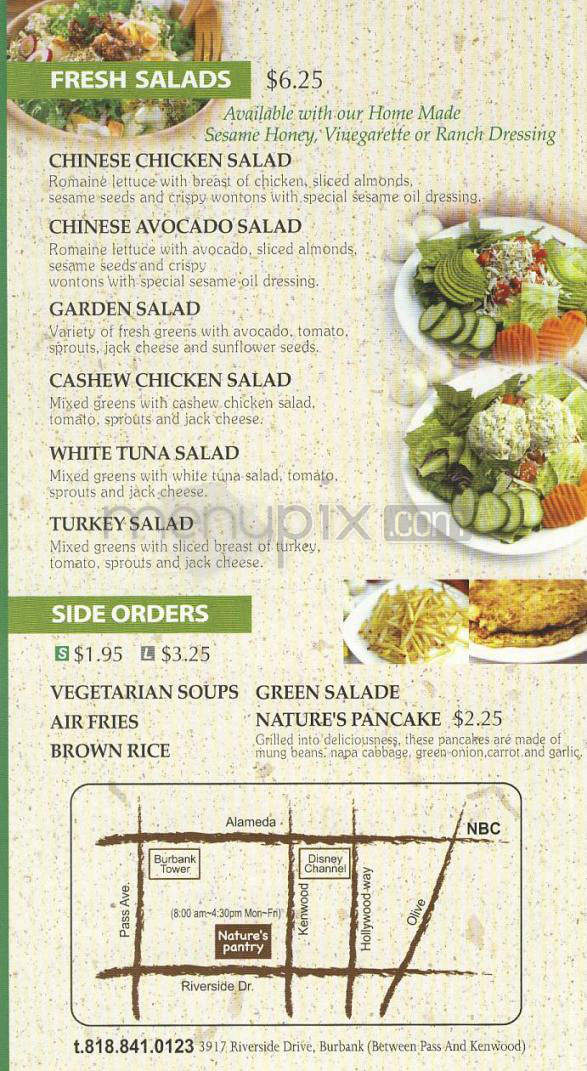 Nature's Pantry - Burbank, CA menu_pic