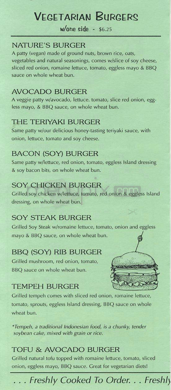 Nature's Way Cafe - Los Angeles, CA menu_pic