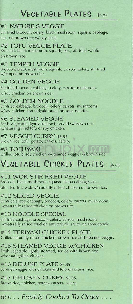 Nature's Way Cafe - Los Angeles, CA menu_pic