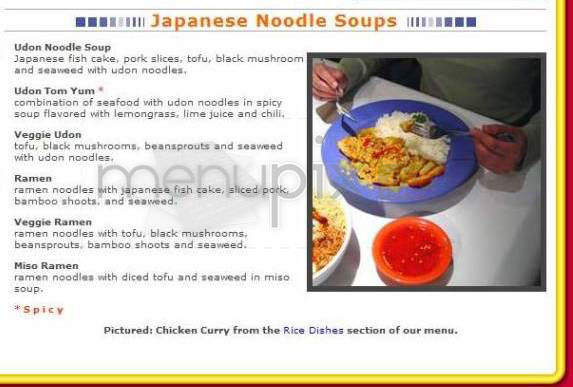 Noodle World - Pasadena, CA menu_pic