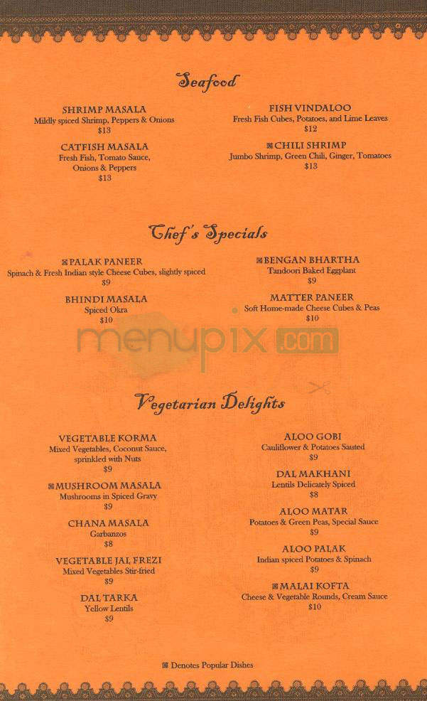 New Delhi of Pasadena - Pasadena, CA menu_pic