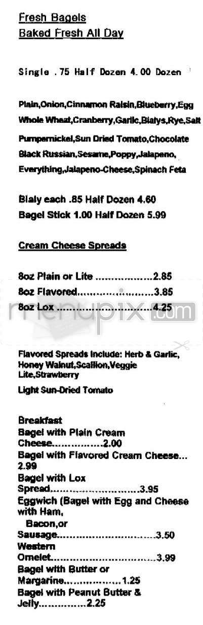 New York Bagel and Cafe - Sherman Oaks, CA menu_pic