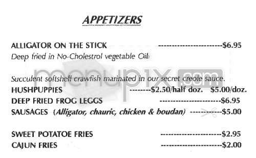 New Orleans Cajun & Creole - Hermosa Beach, CA menu_pic