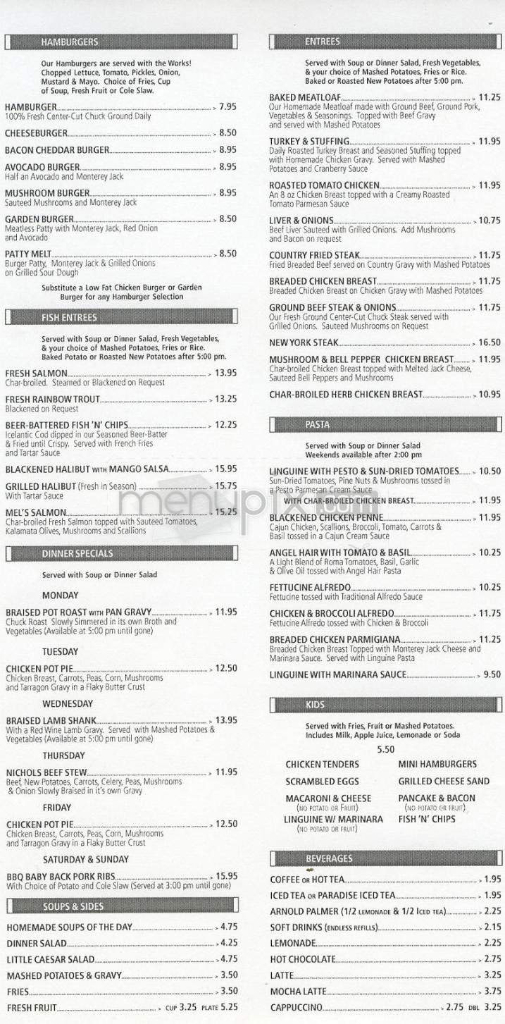 Nichols - Marina Del Rey, CA menu_pic