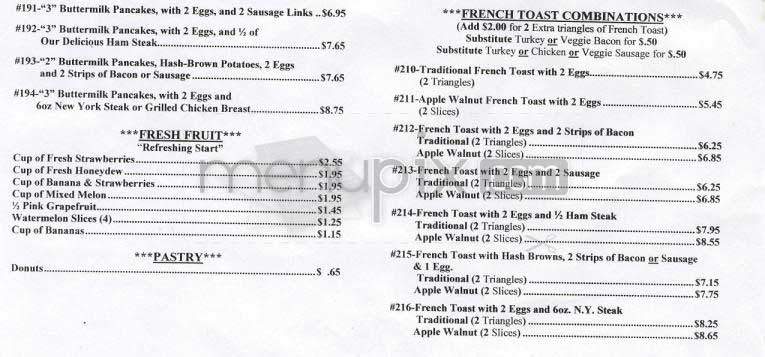 Nick's Coffee Shop - Los Angeles, CA menu_pic