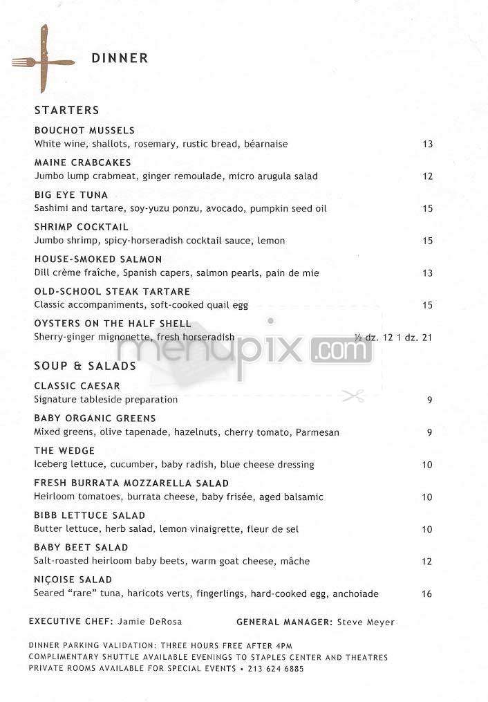 Nick & Steph's - Los Angeles, CA menu_pic
