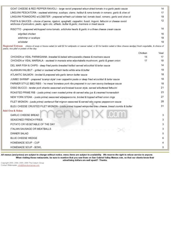 Nikki C's Restaurant & Bar - Pasadena, CA menu_pic
