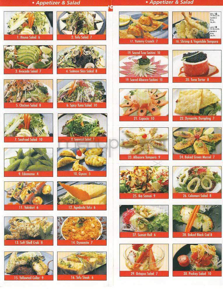 Nikko Sushi - West Hollywood, CA menu_pic