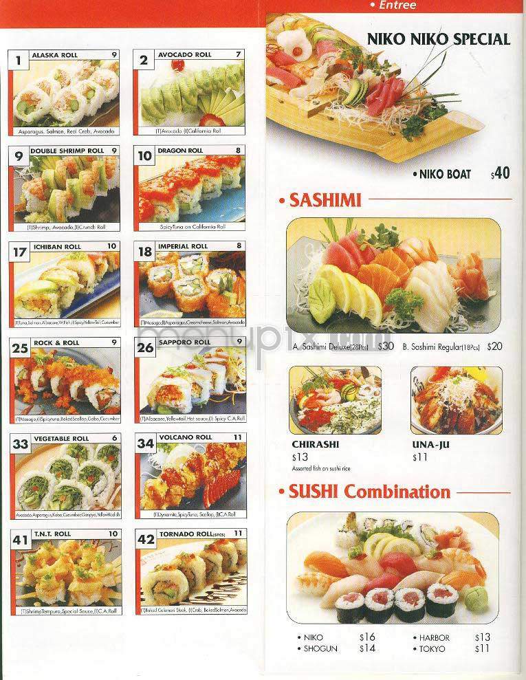 Nikko Sushi - West Hollywood, CA menu_pic