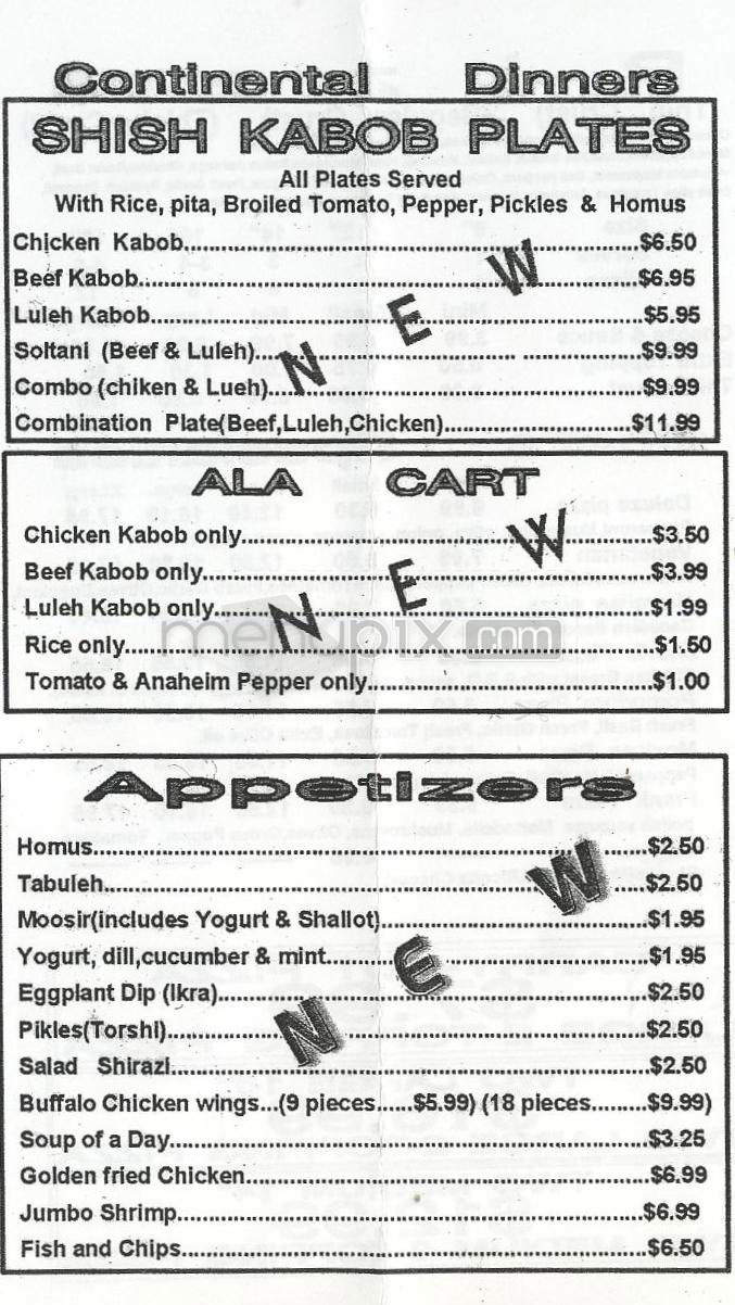 Nino's Pizzeria - Glendale, CA menu_pic