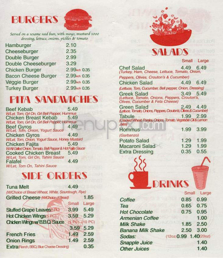 Noosh Deli - North Hollywood, CA menu_pic