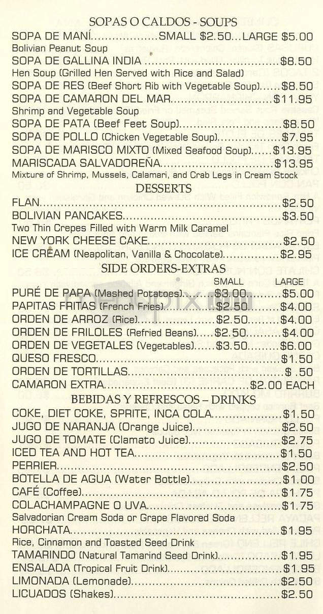 Norah's Place - North Hollywood, CA menu_pic