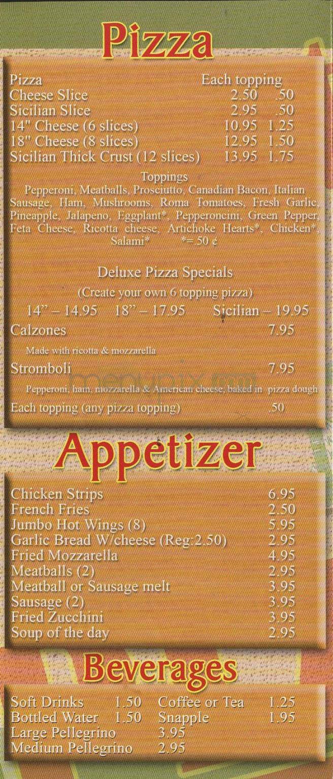 North End Pizzeria - Los Angeles, CA menu_pic