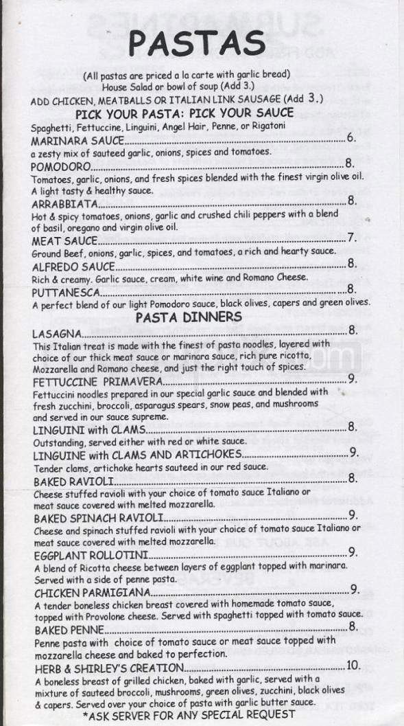 Numero Uno - Encino, CA menu_pic