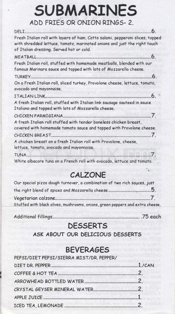 Numero Uno - Encino, CA menu_pic