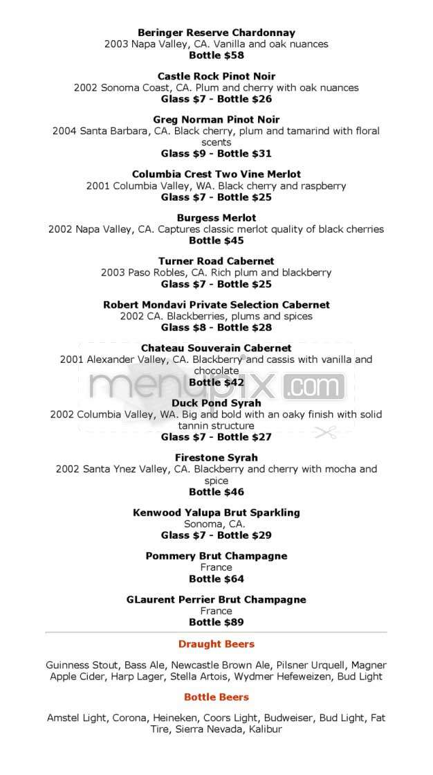 O'Brien's Pub - Santa Monica, CA menu_pic