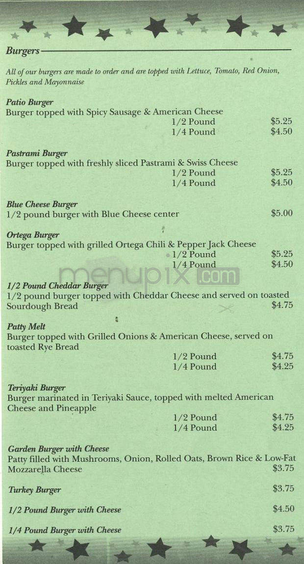 Old Town Patio - El Segundo, CA menu_pic