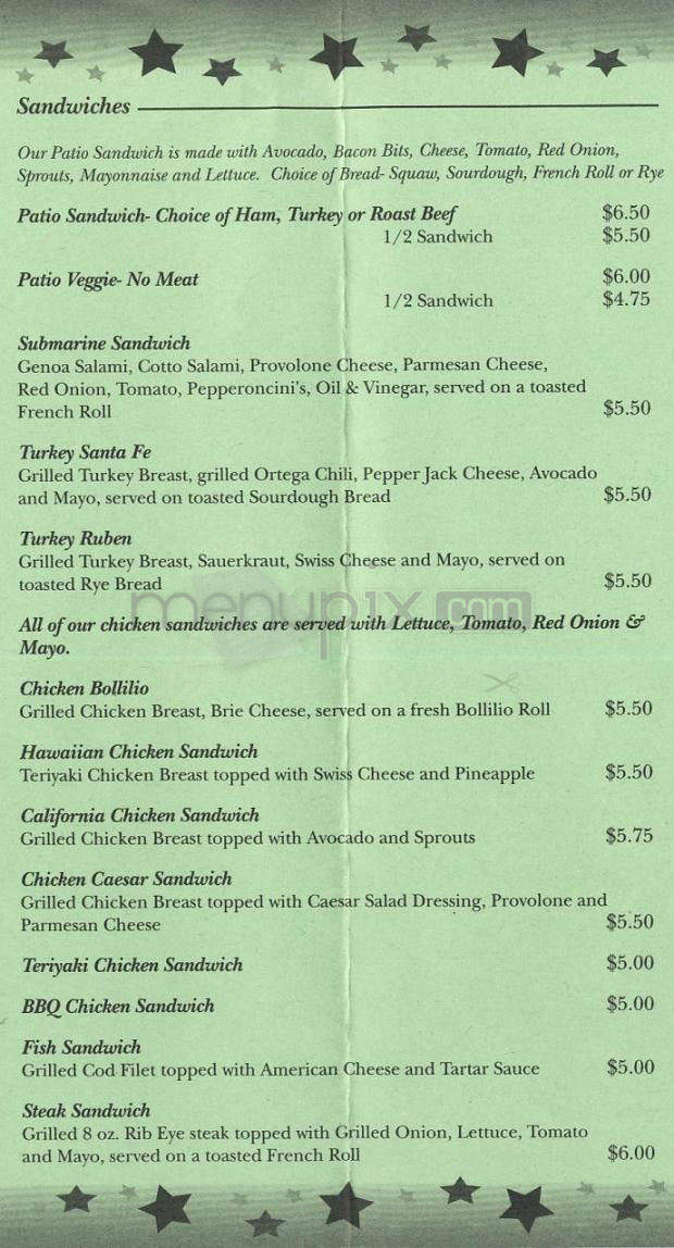 Old Town Patio - El Segundo, CA menu_pic