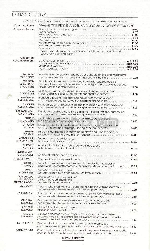 Old Venice - Manhattan Beach, CA menu_pic