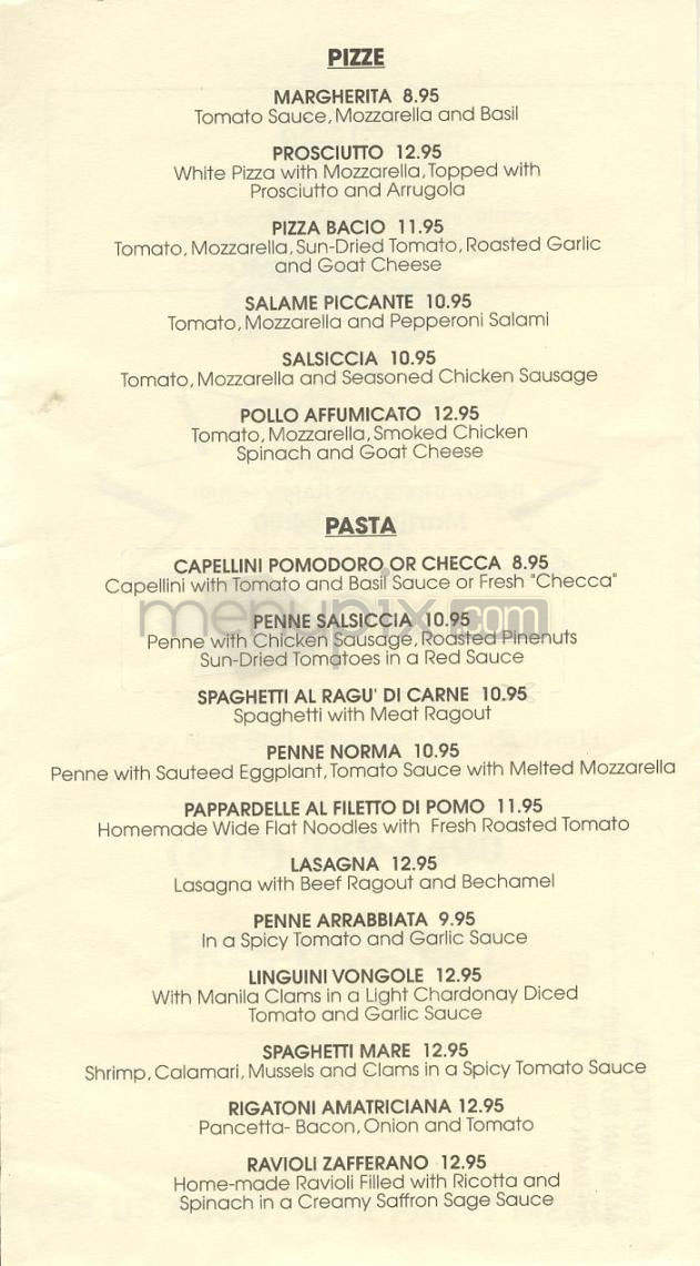 Oliva Trattoria - Sherman Oaks, CA menu_pic