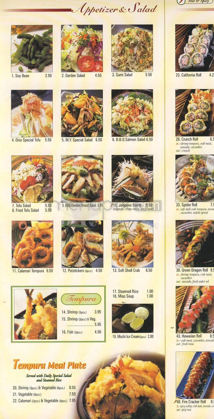 Olso - Glendale, CA menu_pic