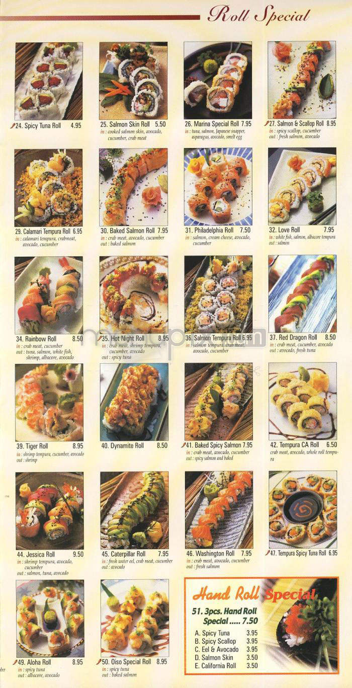 Olso - Glendale, CA menu_pic