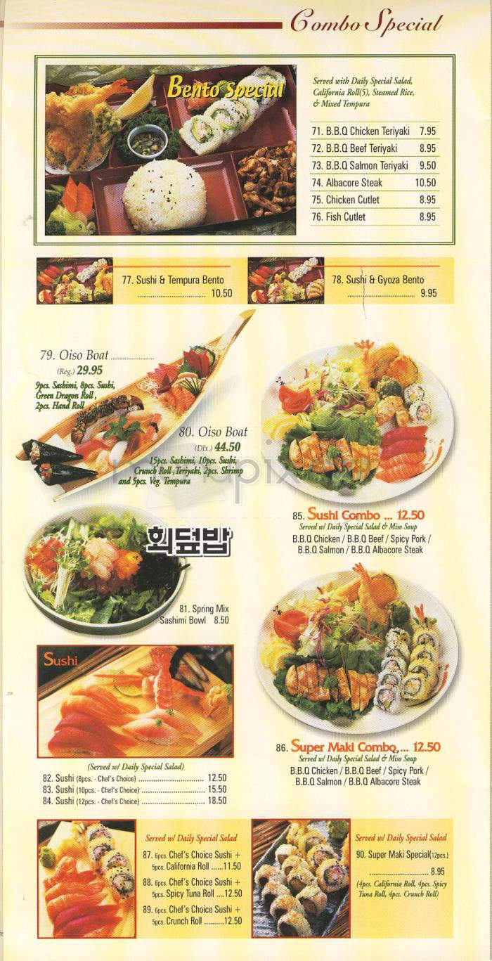 Olso - Glendale, CA menu_pic