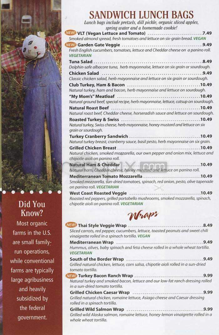 Organic To Go - Los Angeles, CA menu_pic