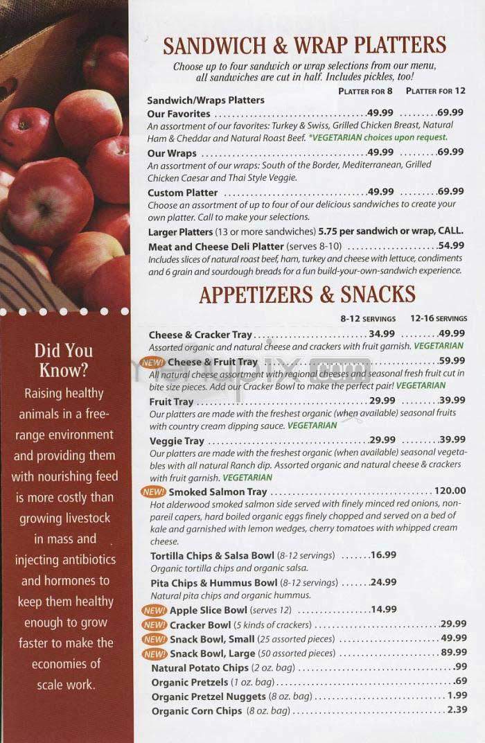 Organic To Go - Los Angeles, CA menu_pic