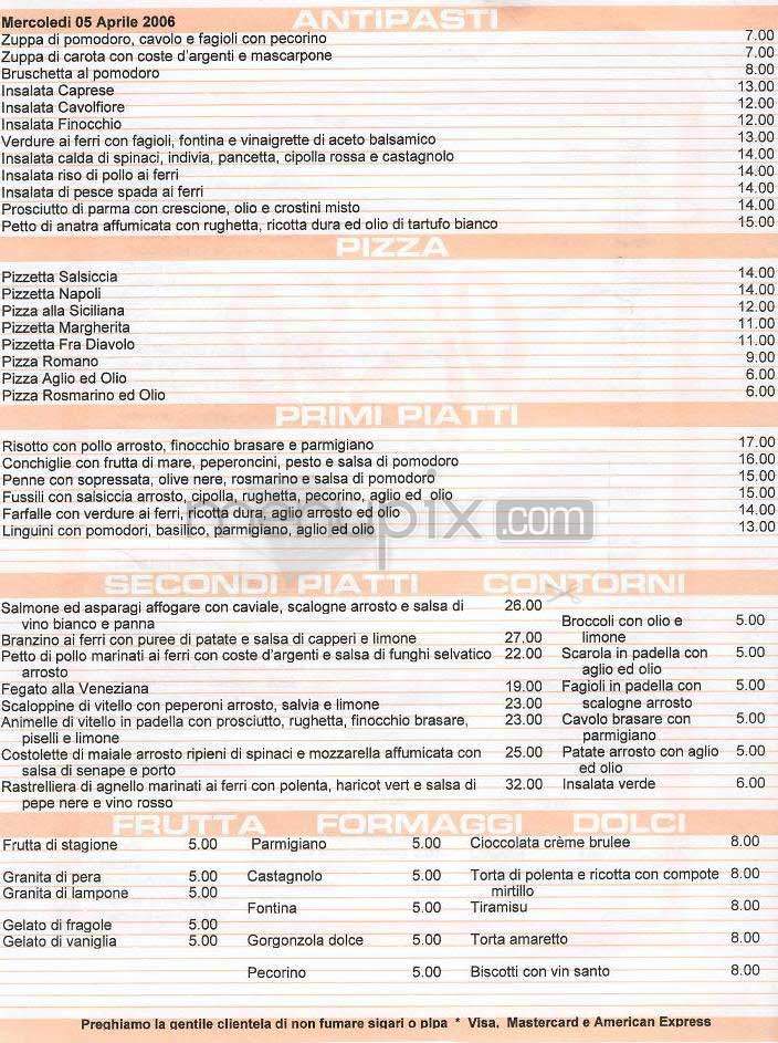 Orso - Los Angeles, CA menu_pic