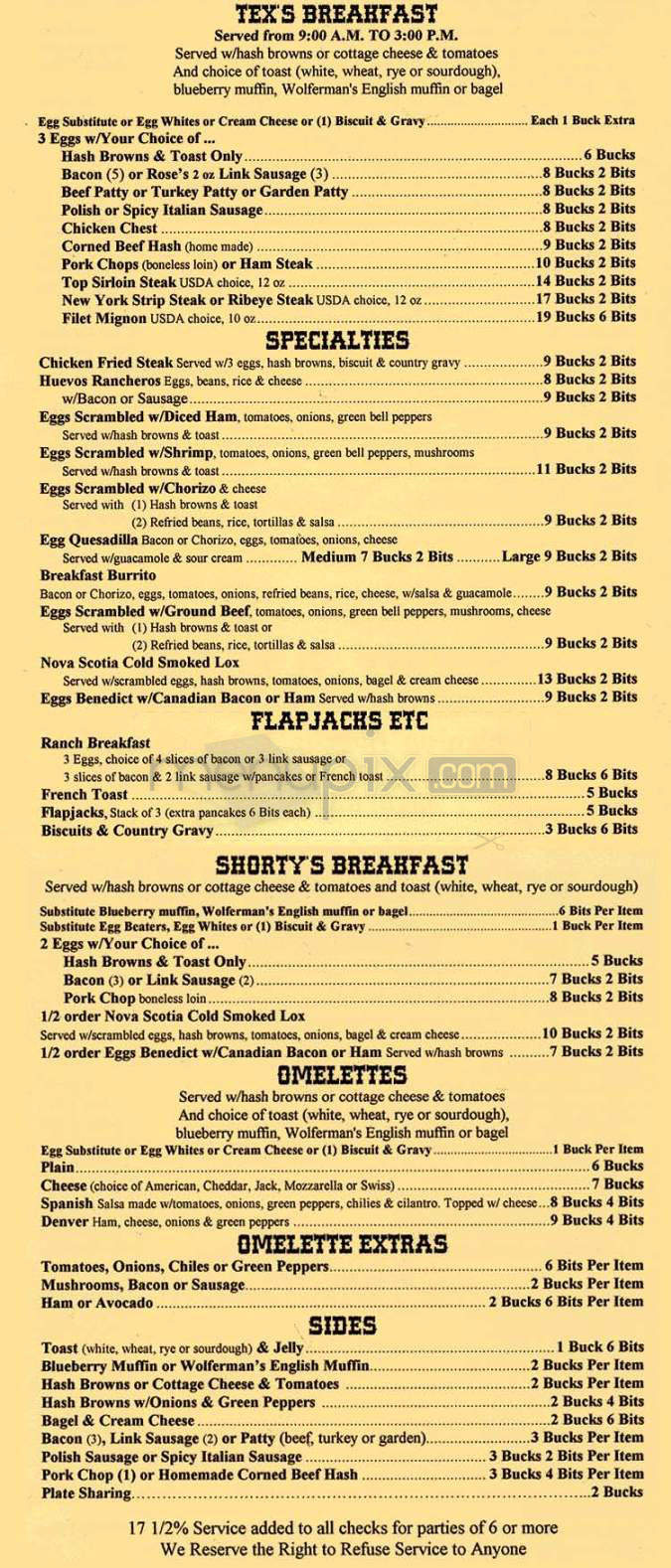 Outlaws Bar & Grill - Playa Del Rey, CA menu_pic