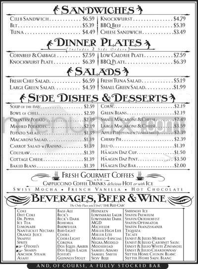 P E Cole's Buffet - Los Angeles, CA menu_pic