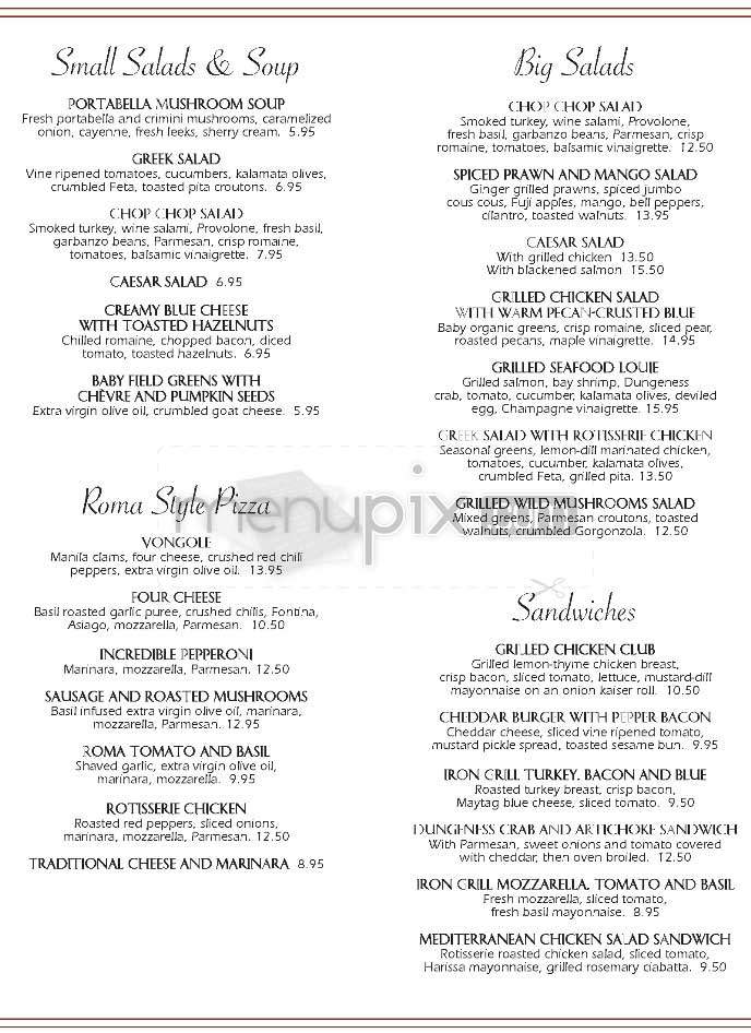 Palomino Euro-Bistro - Los Angeles, CA menu_pic