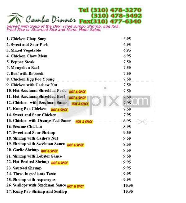 Panda Cave - Los Angeles, CA menu_pic