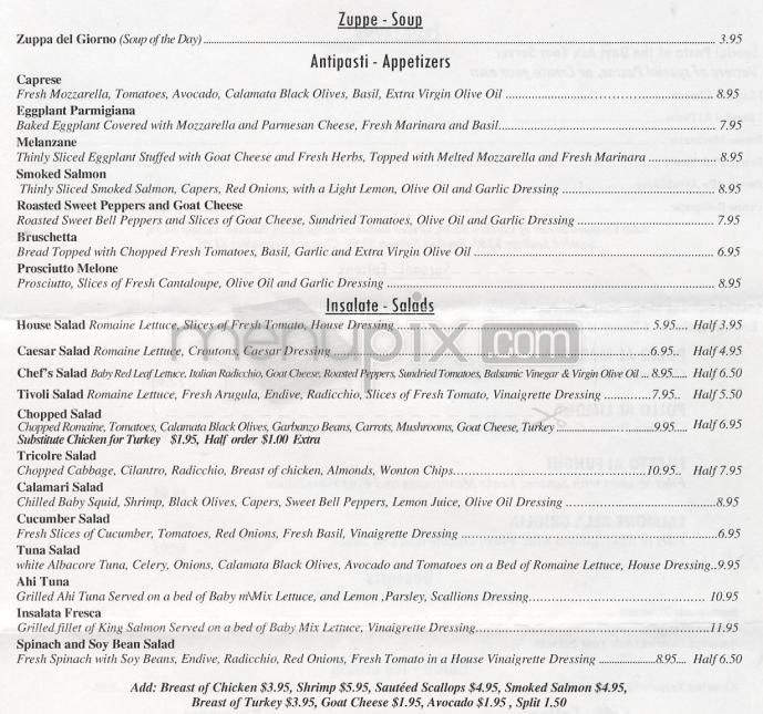 Pane Fresco - Los Angeles, CA menu_pic