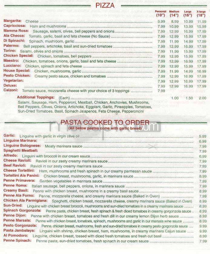 Panini's - West Hollywood, CA menu_pic