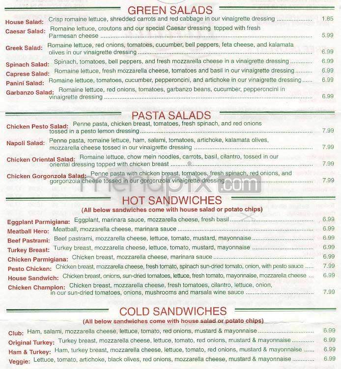 Panini's - West Hollywood, CA menu_pic