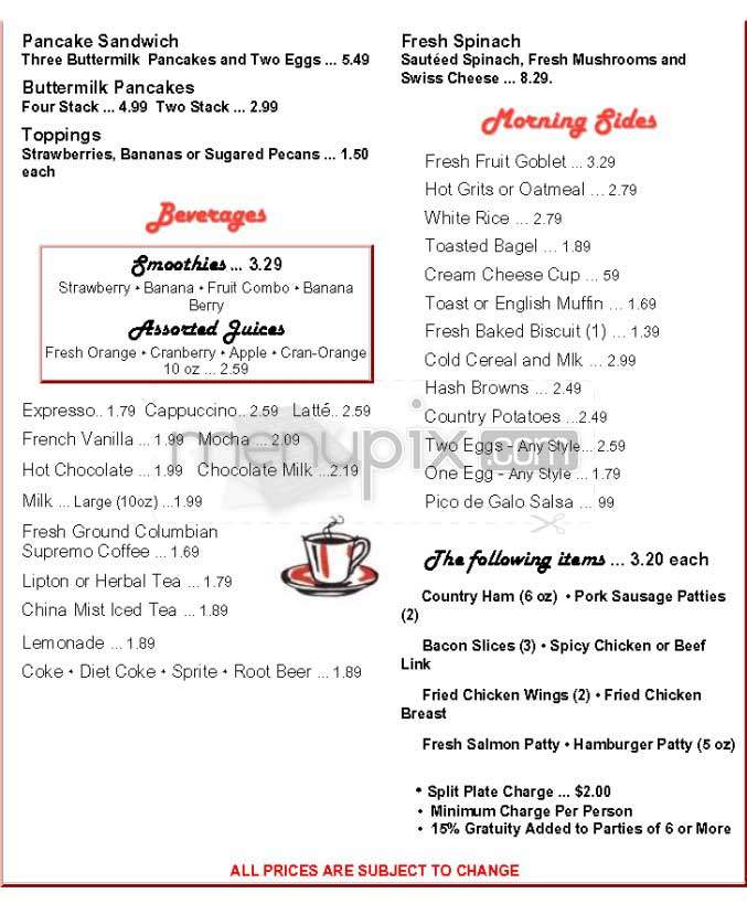Pann's - Los Angeles, CA menu_pic