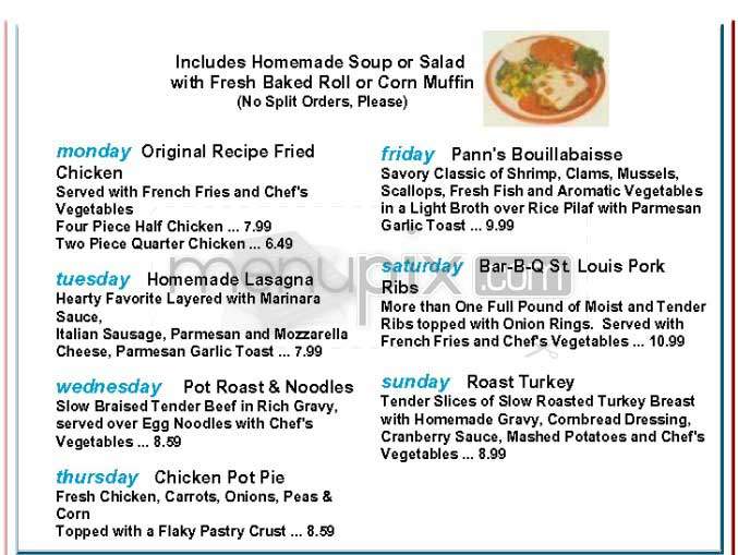 Pann's - Los Angeles, CA menu_pic