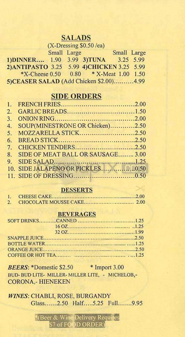Papa Ricco - Los Angeles, CA menu_pic