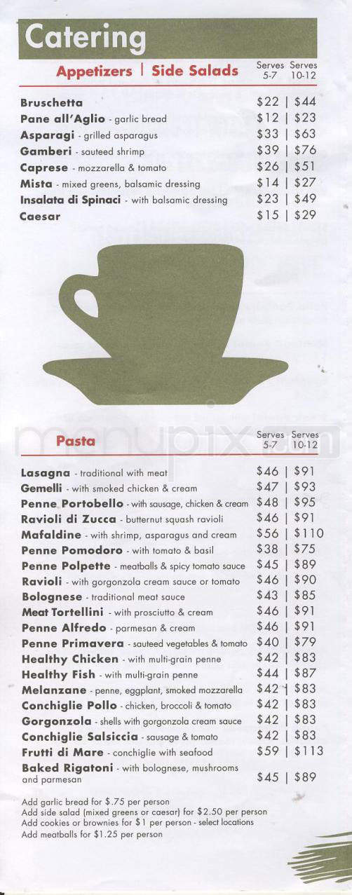 Pasta Pomodoro - West Hollywood, CA menu_pic