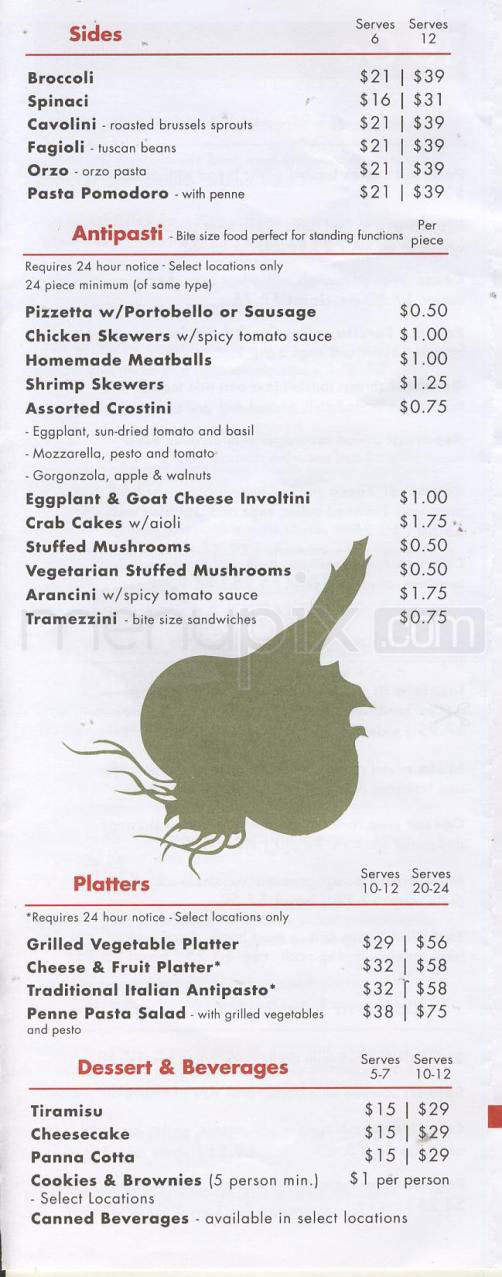 Pasta Pomodoro - West Hollywood, CA menu_pic