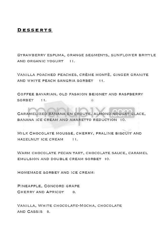 Patina - Los Angeles, CA menu_pic