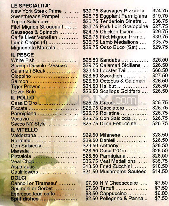Peppone - Los Angeles, CA menu_pic